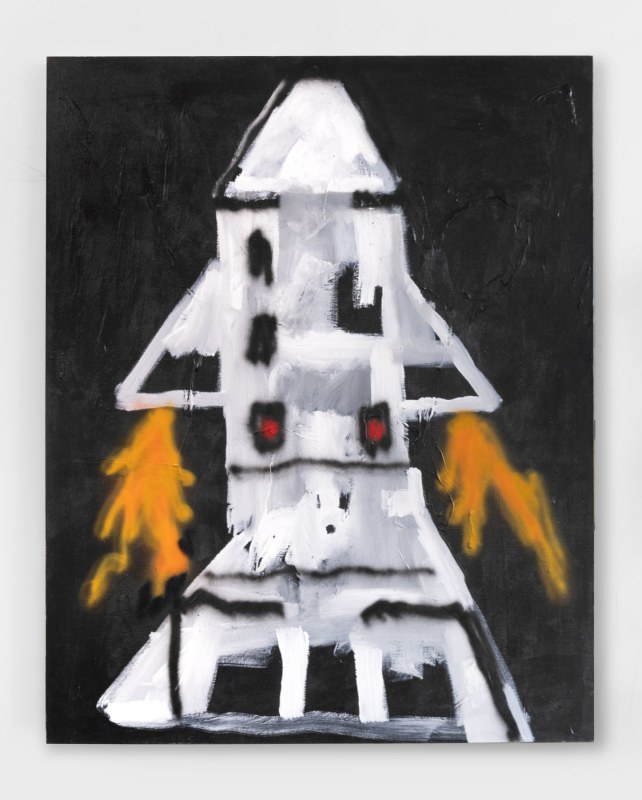 Robert Nava, &quot;Deth Star,&quot; 2018, acrylic on canvas, 60 x 48 in (152.4 x 121.9 cm)
