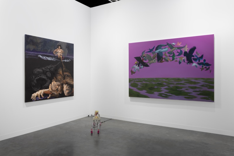 M&aacute;rcia Falc&atilde;o, Bambou Gili and Rachel Youn, Art Basel Miami Beach, installation view, 2024