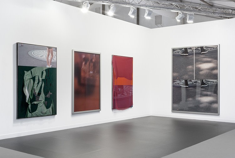 Installation view at Frieze London, 2016.