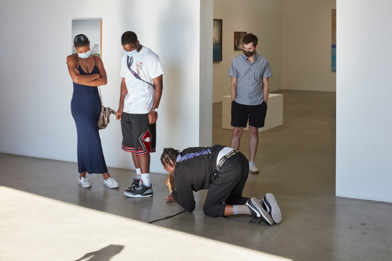 Where the Hood At: A Conceptual Performance Assemblage, a performance presented at Night Gallery in Summer 2020.