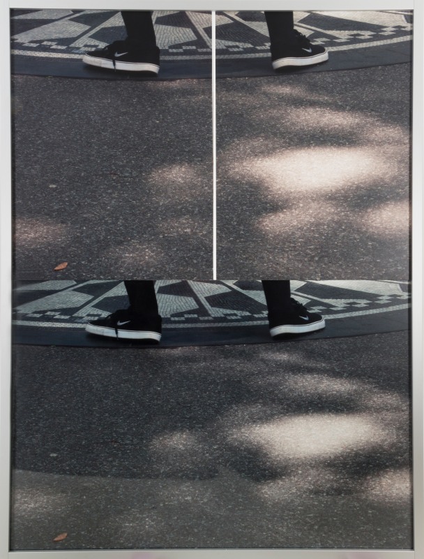 Rose Marcus, &quot;Imagine (Fall)&quot;, 2016, pvc, glass, inkjet print on adhesive vinyl, aluminum frame,&nbsp;96 x 72 in (243.8 x 182.9 cm)