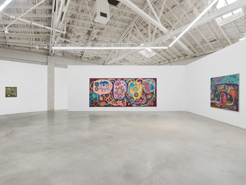 Nasim Hantehzadeh, &quot;Tickles, Dance, and Goosebump Blooms&quot;, installation view, 2025