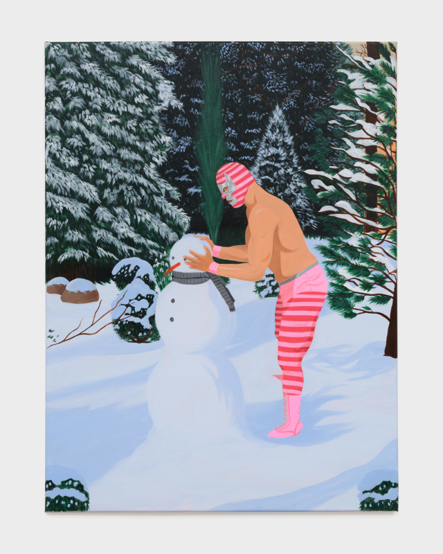 Lee Moriarty, &quot;Snowday&quot;, 2025, acrylic on canvas, 40 x 30 in (101.6 x 76.2 cm)