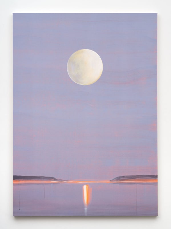 Wanda Koop,&nbsp;&quot;Who Owns the Moon (Mauve)&quot;, 2023,&nbsp;acrylic on canvas,&nbsp;84 x 60 in (213.4 x 152.4 cm)