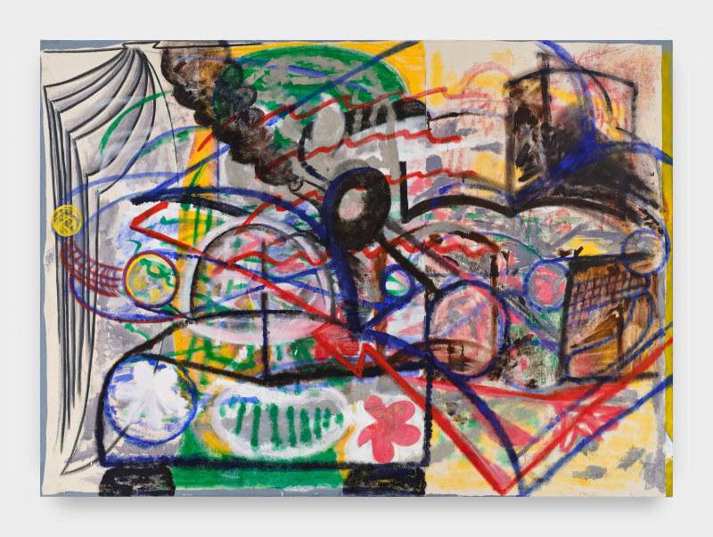 Anna Rosen, &quot;Autofiction&quot;, 2025, oil and emulsion on canvas, 65 x 90 in (165.1 x 228.6 cm)