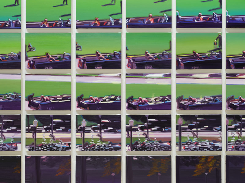 Cynthia Daignault, &quot;Twenty-Six Seconds&quot;, 2024, oil on linen, 486 panels, each: 5 x 7 in (12.7 x 17.8 cm)