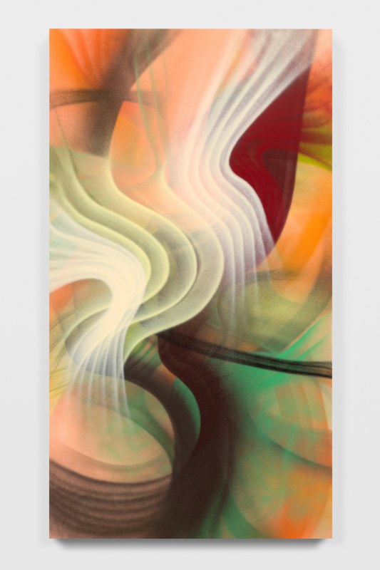 Untitled (Entrance 1), 2022, aerosol spray on canvas
