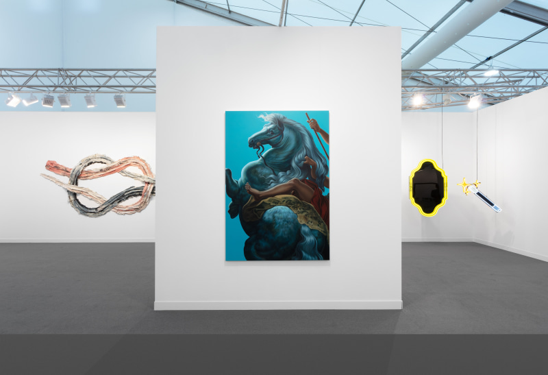 Installation view at Frieze London, 2021.