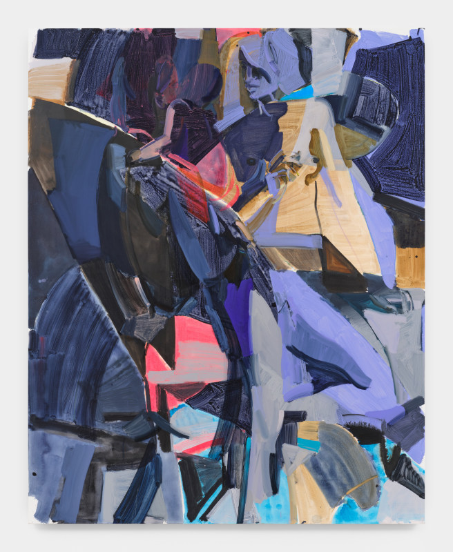 Sarah Awad,&nbsp;&quot;To Hold a Thing That Otherwise Cannot Be Held&quot;, 2024,&nbsp;oil and vinyl on canvas,&nbsp;90 x 72 in (228.6 x 182.9 cm)