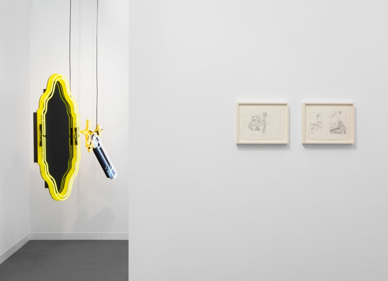Installation view at Frieze London, 2021.