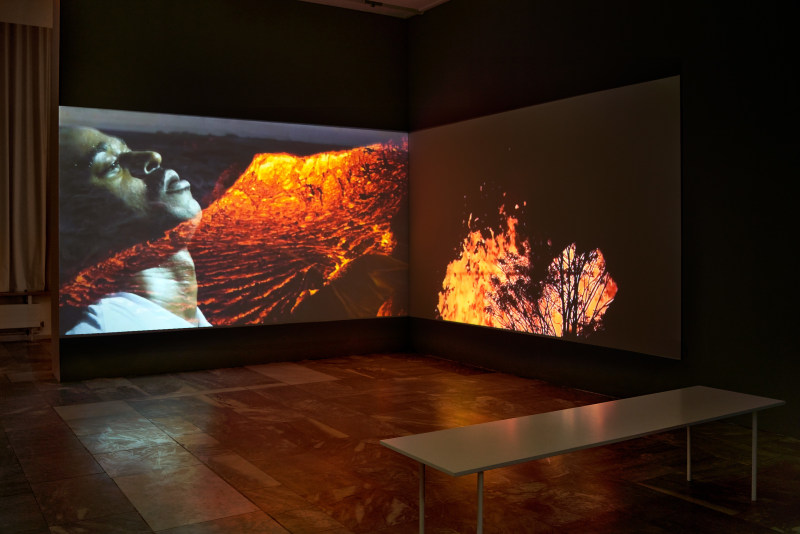 A FIRE IN MY BELLY, installation view, JSC Berlin, 2021. Photo: Alwin Lay