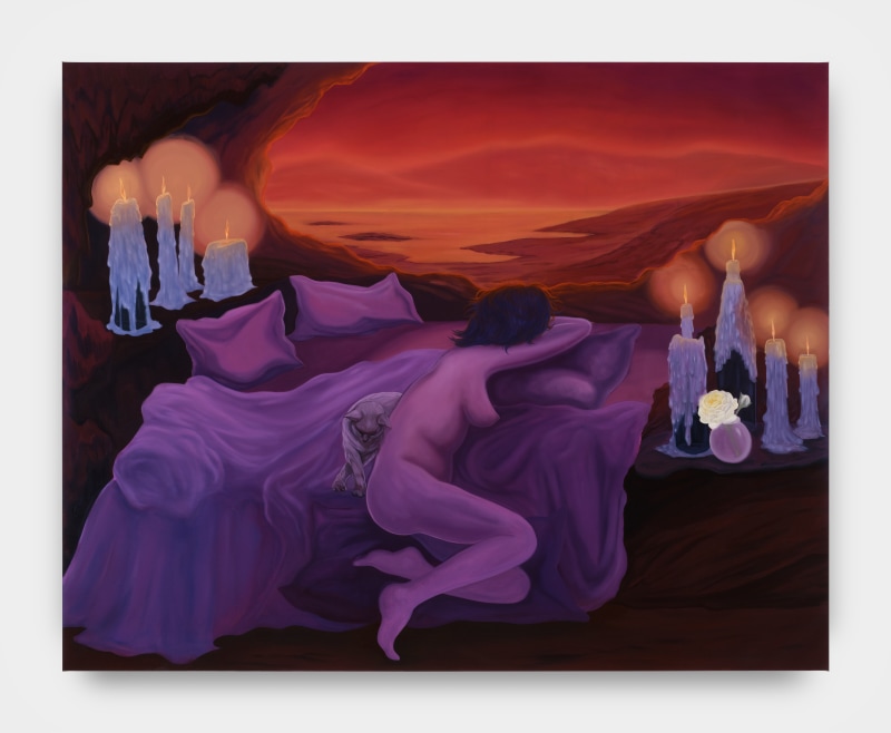 Bambou Gili, &quot;Just A Girl&quot;, 2025, oil on linen, 54 x 68 in (137.2 x 172.7 cm)