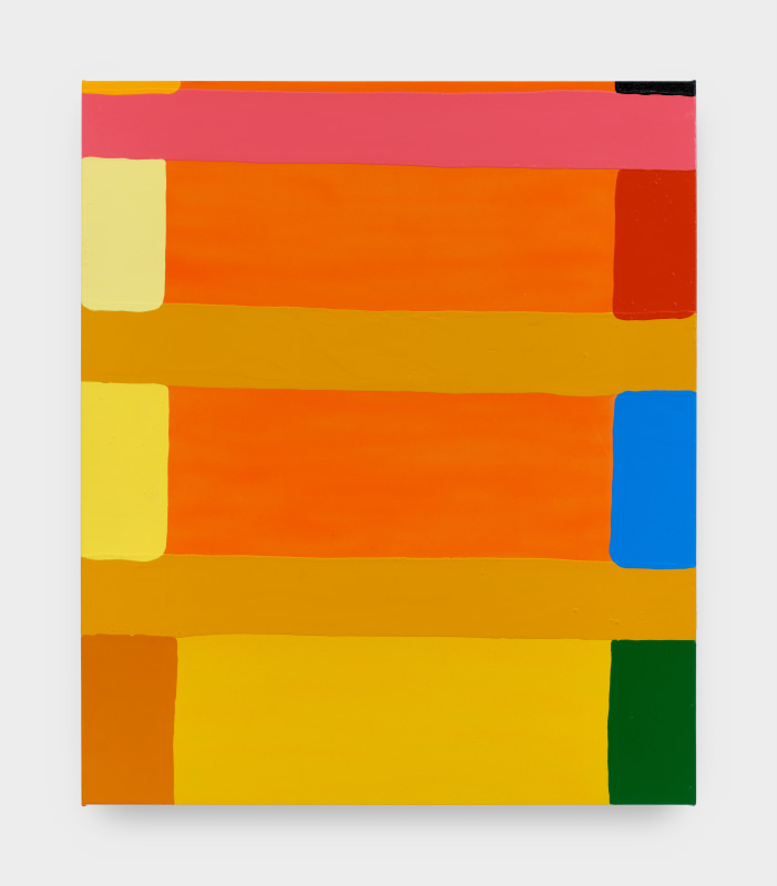 Hasani Sahlehe, &quot;Dates&quot;, 2025, acrylic gel and airbrush on raw canvas, 65 x 55 in (165.1 x 139.7 cm)