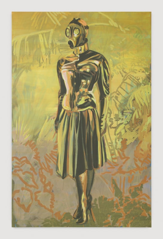 Claire Tabouret, &quot;The Yellow Sentinel&quot;, 2018, acrylic on canvas, 79 x 51.5 in (200 x 130 cm)