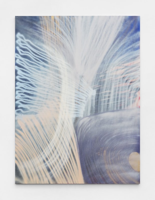 Andrea Marie Breiling, &quot;Lucy In The Sky&quot;, 2021, acrylic and aerosol spray on canvas, 91 1/2 x 68 in (232.4 x 172.7 cm)