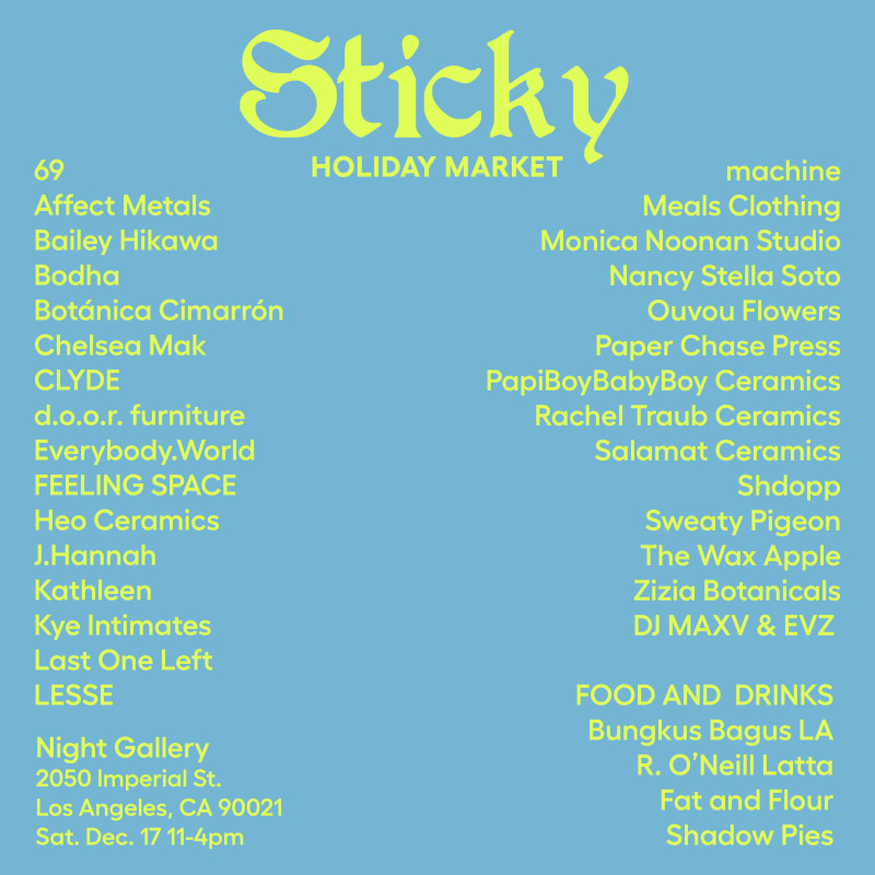 Sticky Holiday Market Flyer