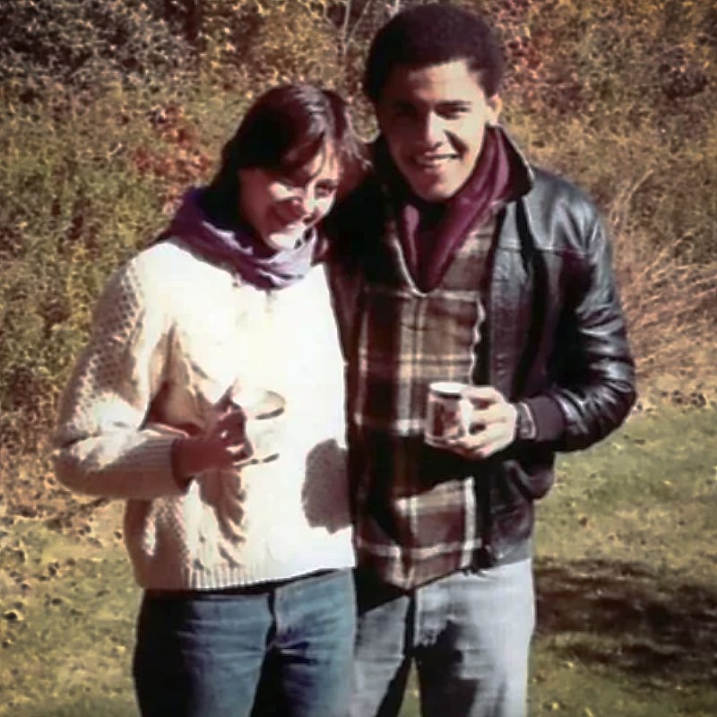 Barack Obama and ex-girlfriend Genevieve Ahearne in 1984.&amp;nbsp;