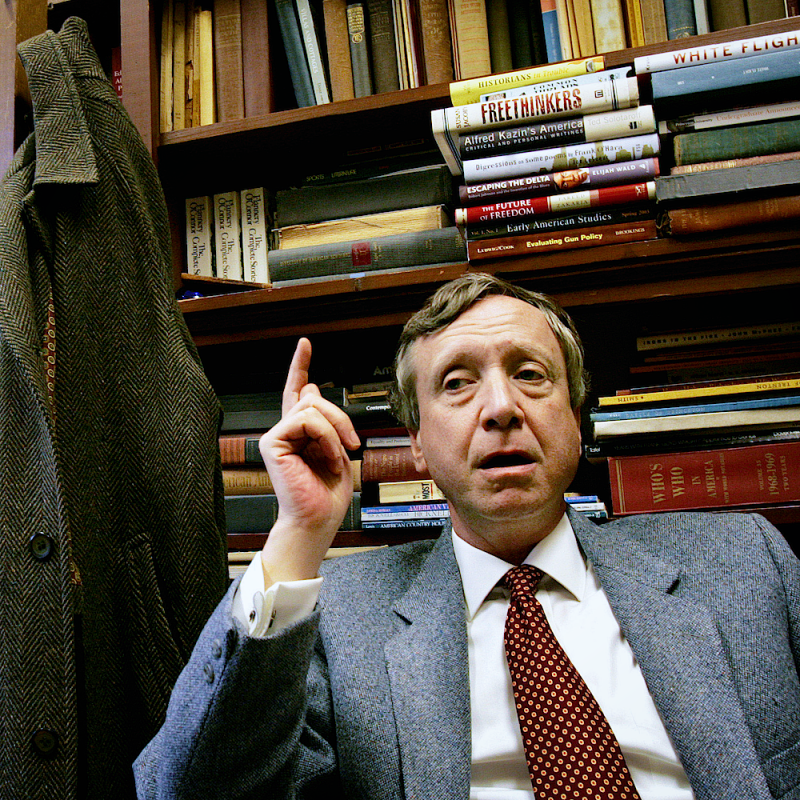 History professor Sean Wilentz gives an interview in his office at Princeton University in Princeton, N.J. 2006.