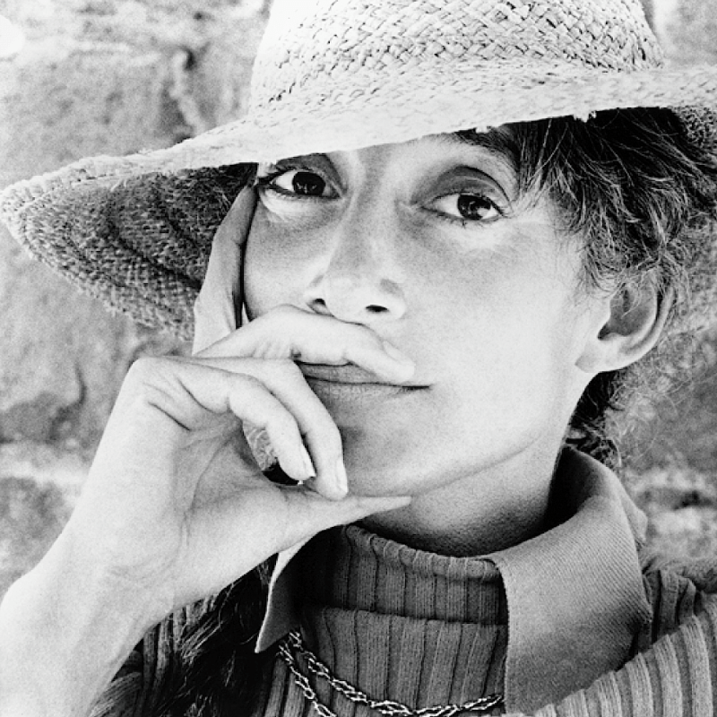 Richard Avedon photographs Renata Adler, April 1975, Patmos, Greece.