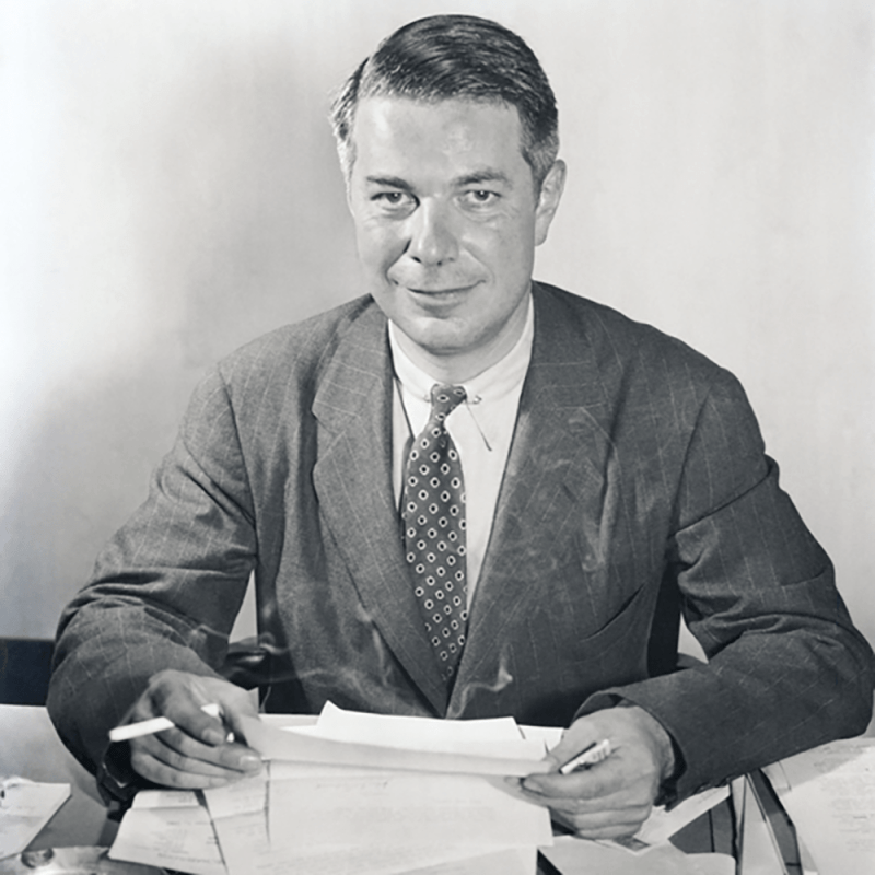 Dr. George Vaillant at his desk while serving as Director of the Penn Museum from 1941 to 1945.
