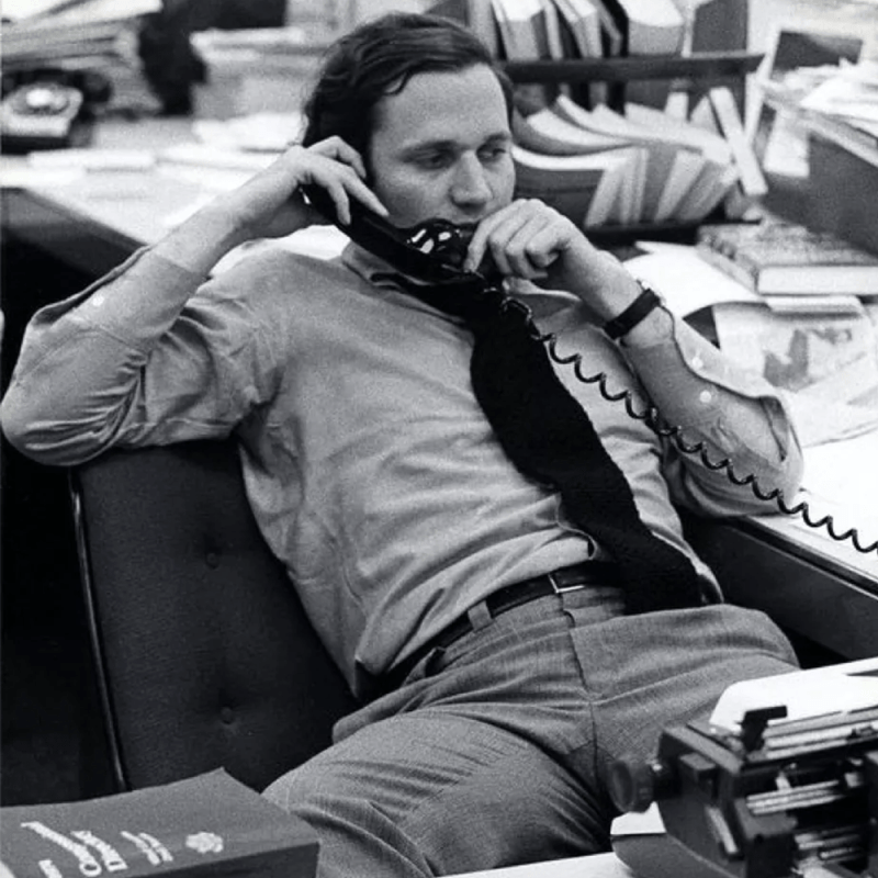 Bob Woodward at The Washington Post in 1974.