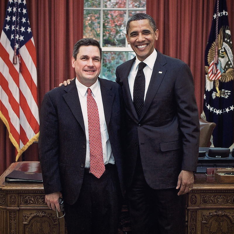 Phil Boerner, President Obama&amp;#39;s former college roommate, visits the White House in 2011.