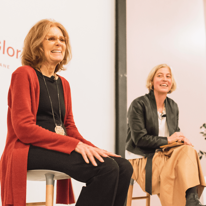 Gloria Steinem and Amy Richards at the &amp;quot;Ask Gloria&amp;quot; event in Brooklyn, NY,&amp;nbsp;March 29, 2018.