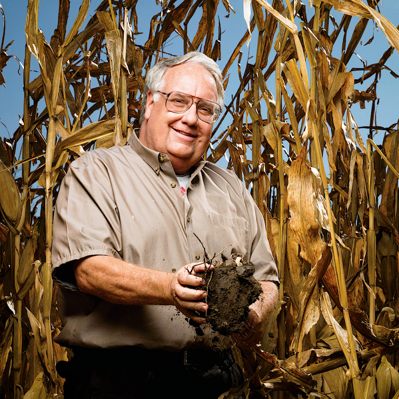 Howard Buffet on his farm in Decatur, IL. Buffett is working to find permanent solutions to the world&amp;#39;s hunger problems.
