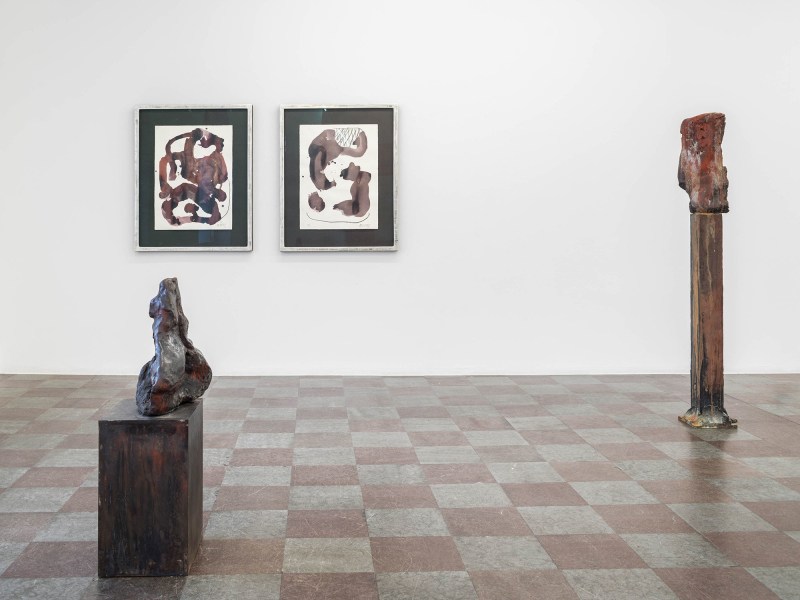 Installation Shot, DRAWINGS SCULPTURES BOOKS, 2020