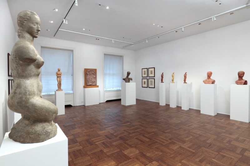 WILHELM LEHMBRUCK, Sculptures and Etchings, New York, 2012, Installation Image 4