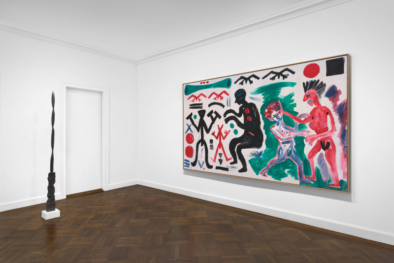 A.R. PENCK, Paintings from the 1980s and Memorial to an Unknown East German Soldier, New York, 2018, Installation Image 10