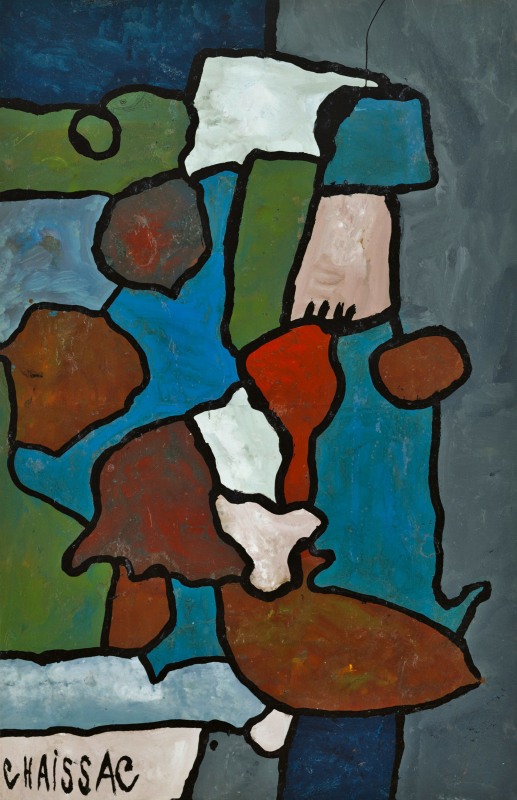 &ldquo;Untitled&rdquo;, ca. 1962, Oil on paper mounted on canvas