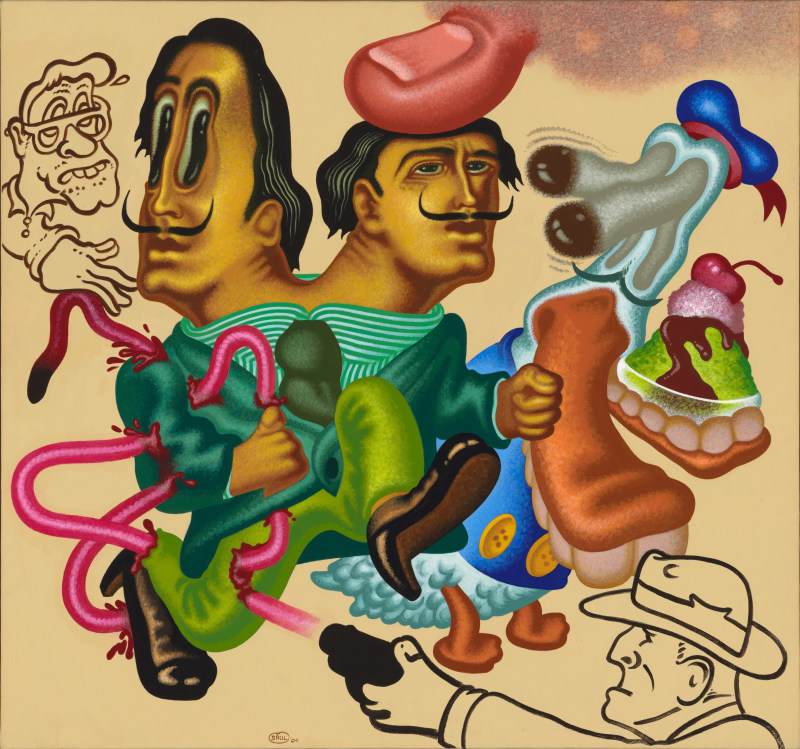 Peter Saul, &ldquo;Dali in Trouble&rdquo;, 2004