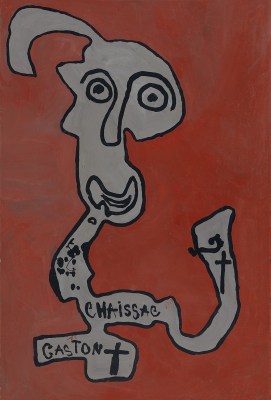 &ldquo;Homme seul&rdquo;, 1963, Oil on paper mounted on canvas
