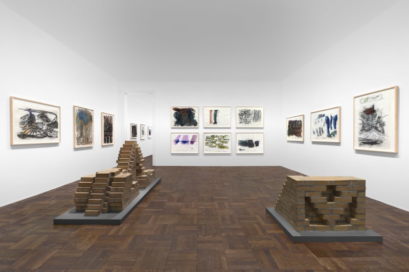 PER KIRKEBY Works on Paper, Works in Brick 20 November 2019 through 25 January 2020 UPPER EAST SIDE, NEW YORK, Installation View 6