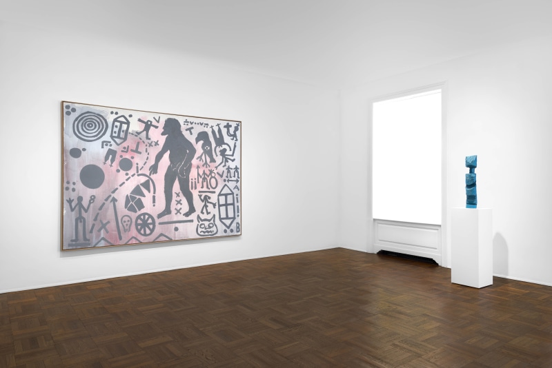 A.R. PENCK, Paintings from the 1980s and Memorial to an Unknown East German Soldier, New York, 2018, Installation Image 2