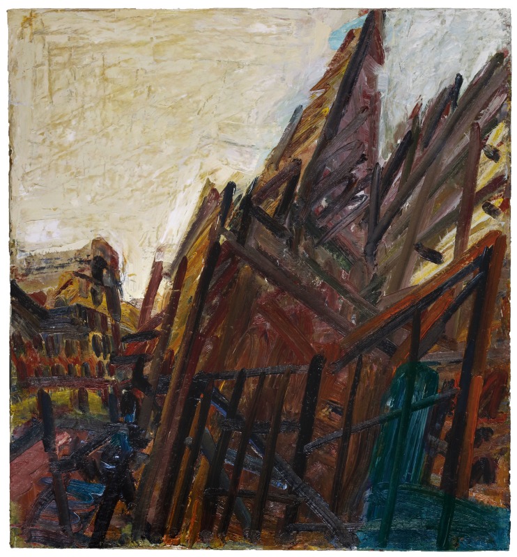 Frank Auerbach, “Chimney in Mornington Crescent – Winter Morning”, 1991