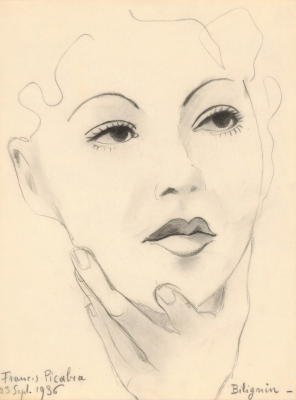 Francis Picabia, &ldquo;T&ecirc;te de femme&rdquo;, 1936