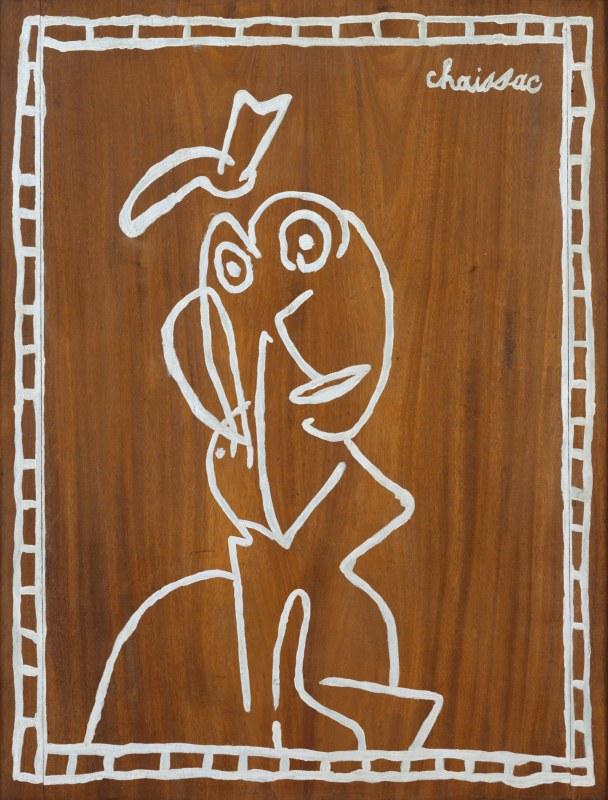 &ldquo;Untitled (Personnage)&rdquo;, 1948, Oil on wood
