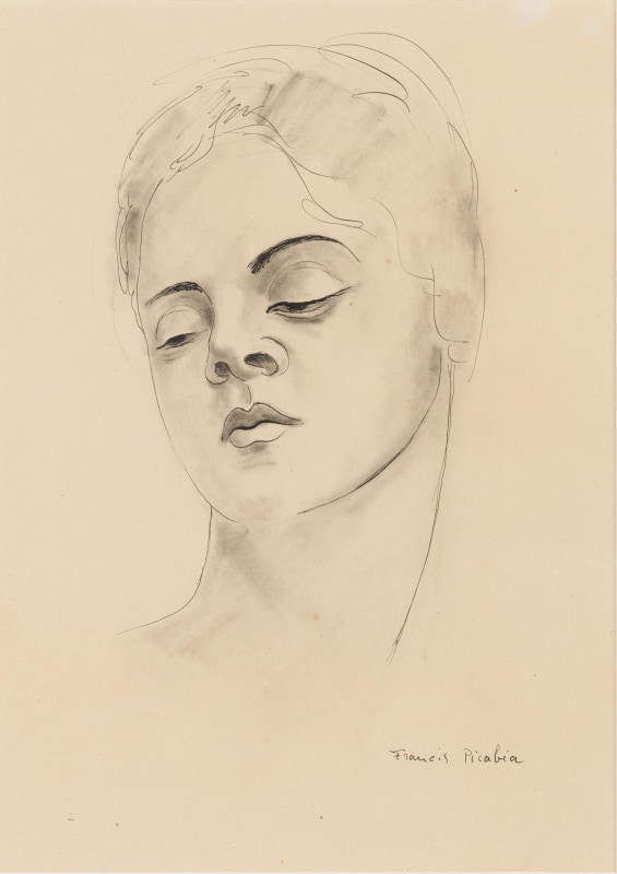 Francis Picabia, &ldquo;Visage de femme&rdquo;, ca. 1940
