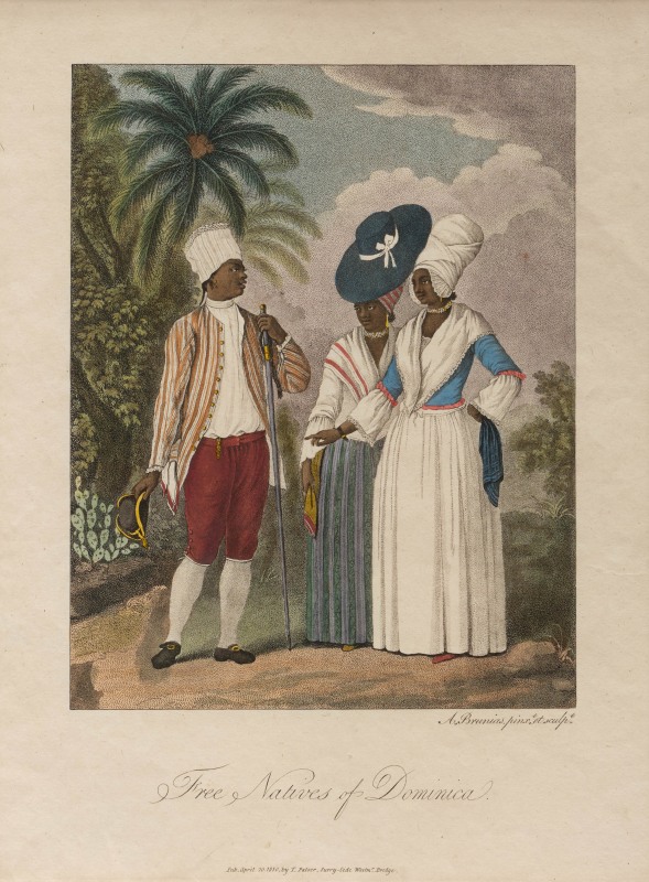 Agostino Brunias, &ldquo;Free Natives of Dominica&rdquo;, printed 1810