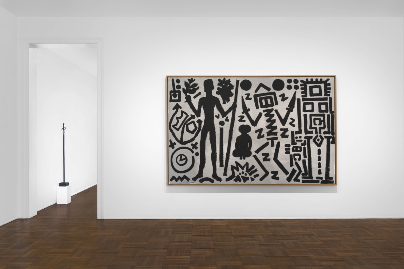A.R. PENCK, Paintings from the 1980s and Memorial to an Unknown East German Soldier, New York, 2018, Installation Image 5