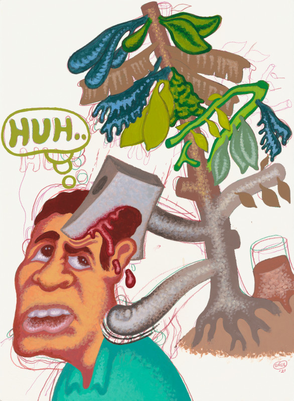 Peter Saul, &ldquo;Tree Is Angry&rdquo;, 2021