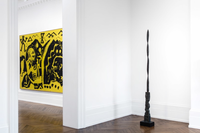 A.R. PENCK, Paintings from the 1980s and Memorial to an Unknown East German Soldier, London, 2018, Installation Image 7