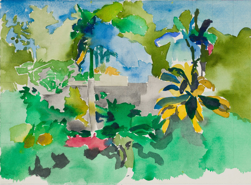 Hurvin Anderson, "Study for Ascent III", 2021