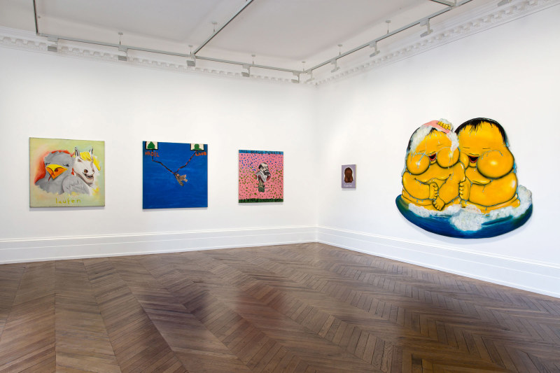 J&Ouml;RG IMMENDORFF LIDL Works and Performances from the 60s and Late Paintings after Hogarth 12 May through 2 July 2016 MAYFAIR, LONDON, Installation View 7
