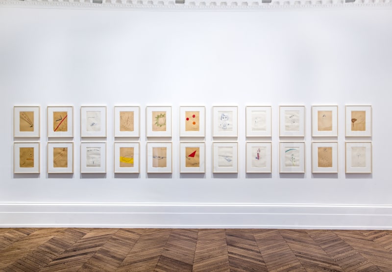 Sigmar Polke, Early Works on Paper, London, 2015, Installation Image 1