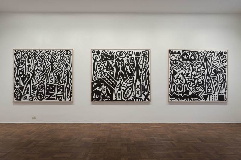 A.R. Penck, New System Paintings, 2009, Michael Werner New York Image 5