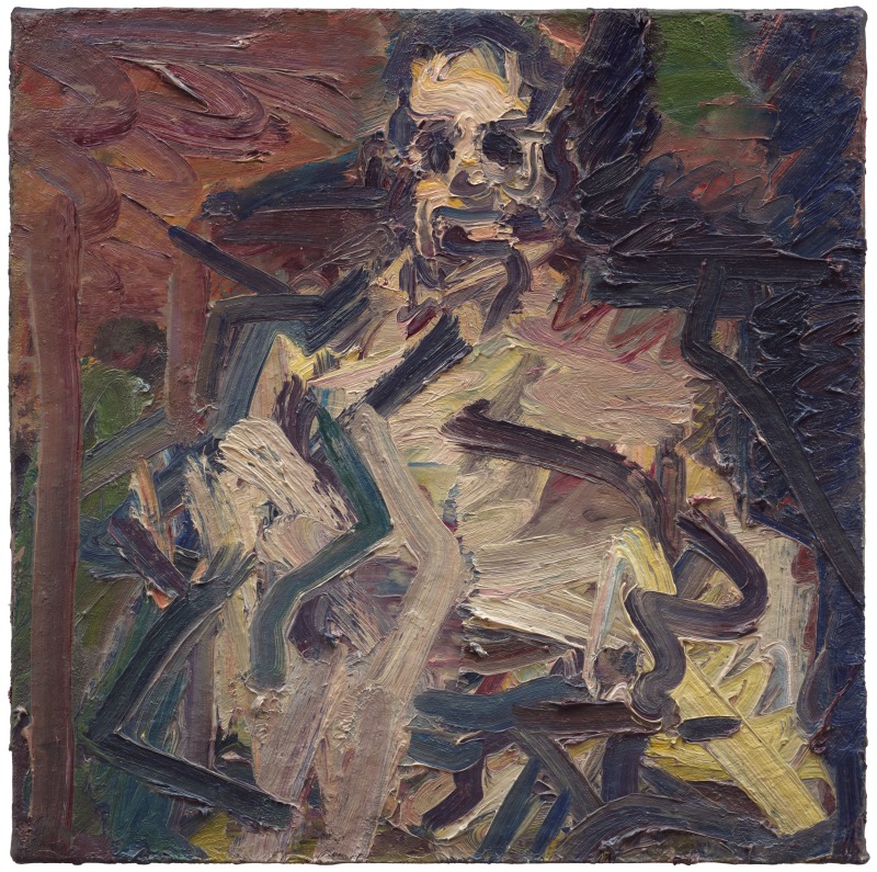 Frank Auerbach, “David Landau Seated”, 1995
