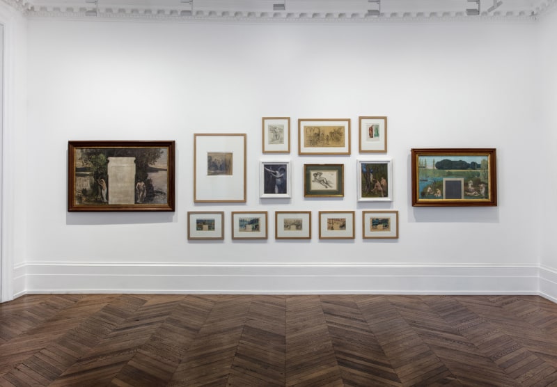 PIERRE PUVIS DE CHAVANNES, Works on Paper and Paintings, London, 2018, Installation Image 11